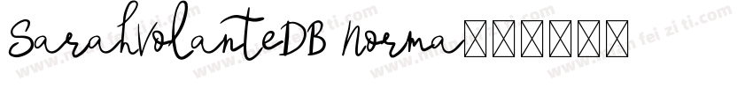 SarahVolanteDB Norma字体转换